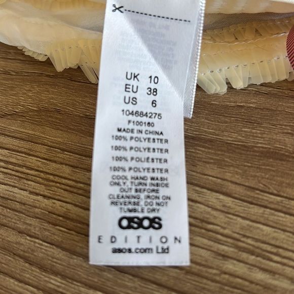 ASOS palliates top button down cream off white oversized see photos - Picture 11 of 14